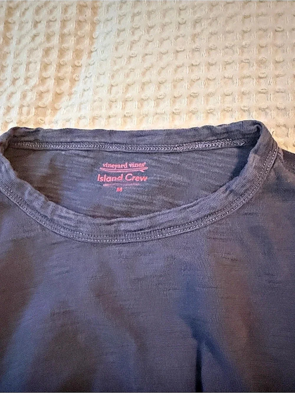 Island Crew Men's Long Sleeve Tee Black Size Medium